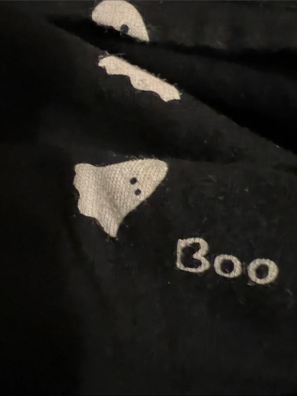 Old Navy | Baby Black Dress with White Ghost Print — Long Sleeve Size 0-3 Months